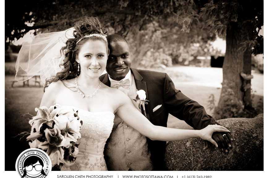 Strong Sepia Wedding Photographs - Ottawa Wedding Photographer